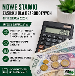 Obrazek dla: Nowe stawki zasiłku dla bezrobotnych od 1 czerwca 2026 r.